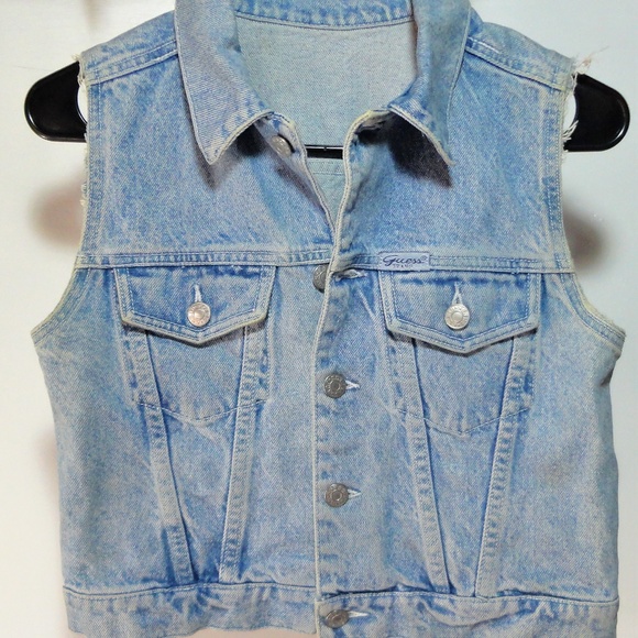 guess jeans vest